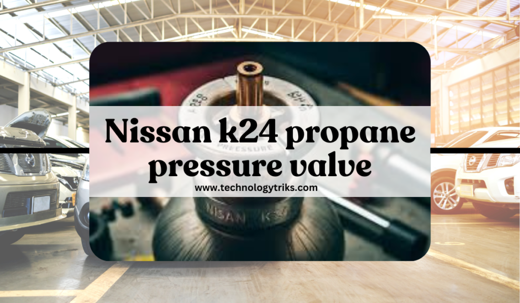 nissan k24 propane pressure valve