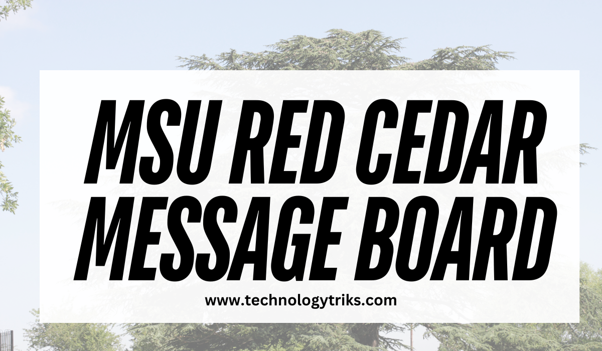 MSU Red Cedar Message Board 