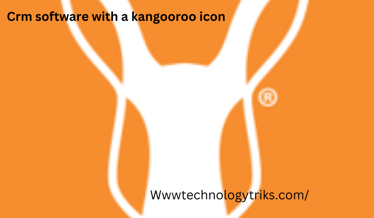 Crm software with a kangooroo icon