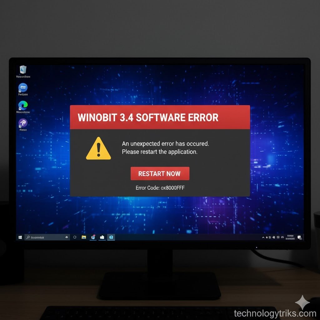 winobit3.4 software error